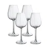 Villeroy & Boch Set Of 4 Rose Garden White Wine Glasses In Clear