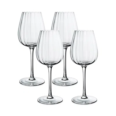 VILLEROY & BOCH ROSE GARDEN WHITE WINE GLASS, SET OF 4