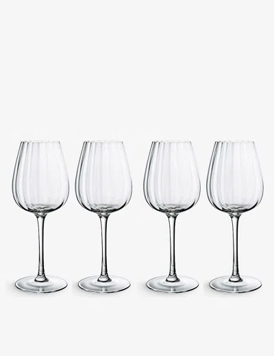 Villeroy & Boch Rose Garden White Wine Goblets Set Of Four