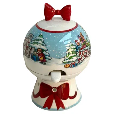 Pre-owned Villeroy & Boch Santa's Apple Baker. Porcelain Winter Bakery Delight Apple Baker In Gray