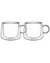 Villeroy & Boch Artesano Hot Cold Beverages Insulated Cappuccino Glass, Set Of 2