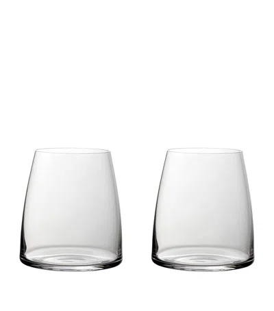 Villeroy & Boch Set Of 2 Crystal Metrochic Tumblers In Clear