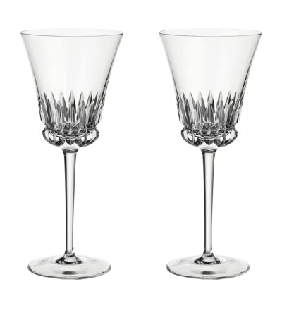Villeroy & Boch Set Of 2 Grand Royal White Wine Goblet In Transparent