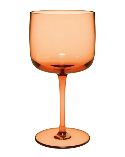 Villeroy & Boch Set Of 2 Like Wine/water Glasses In Orange