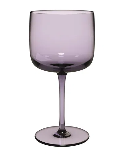 Villeroy & Boch Set Of 2 Like Wine/water Glasses In Purple