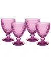 Villeroy & Boch Boston Goblet, Set Of 4