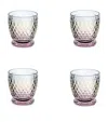 Villeroy & Boch Set Of 4 Boston Pearl Tumblers In Multi