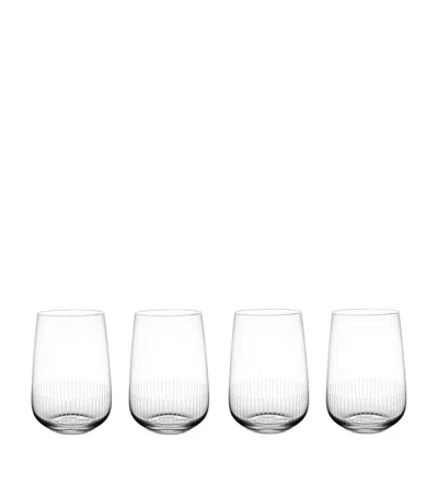 Villeroy & Boch Set Of 4 Crystal Afina Highball Glasses In Clear