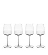 Villeroy & Boch Set Of 4 Crystal Afina White Wine Glasses In Clear