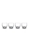 Villeroy & Boch Set Of 4 Crystal Octavie Old Fashioned Tumblers In Transparent