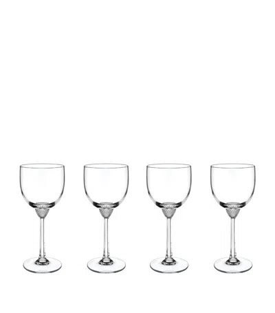 Villeroy & Boch Set Of 4 Crystal Octavie White Wine Glasses (200ml) In Clear