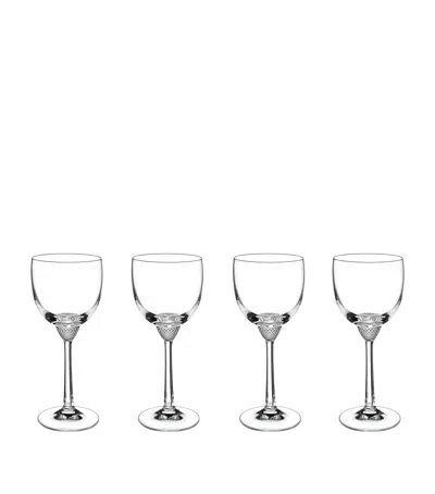 Villeroy & Boch Set Of 4 Crystal Octavie White Wine Glasses In Transparent