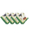 Villeroy & Boch French Garden Napkins, Set Of 4 In Multi