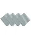 Villeroy & Boch Set Of 4 La Classica Luxury Linen Fabric Napkins In Blue
