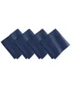 Villeroy & Boch Set Of 4 La Classica Luxury Linen Fabric Napkins In Blue