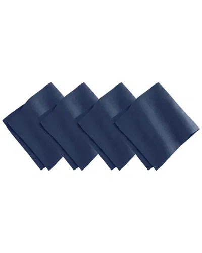 Villeroy & Boch Set Of 4 La Classica Luxury Linen Fabric Napkins In Blue
