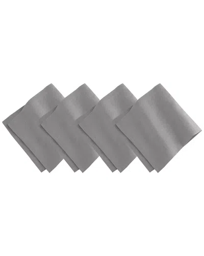 Villeroy & Boch Set Of 4 La Classica Luxury Linen Fabric Napkins In Gray