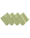 Villeroy & Boch Set Of 4 La Classica Luxury Linen Fabric Napkins In Green