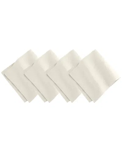 Villeroy & Boch Set Of 4 La Classica Luxury Linen Fabric Napkins In Neutral