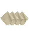 Villeroy & Boch Set Of 4 La Classica Metallic Luxury Linen Fabric Napkins