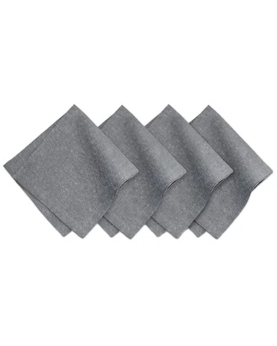 VILLEROY & BOCH VILLEROY & BOCH SET OF 4 LA CLASSICA METALLIC LUXURY LINEN FABRIC NAPKINS