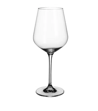 Villeroy & Boch Set Of 4 La Divina Bordeaux Glasses In Transparent