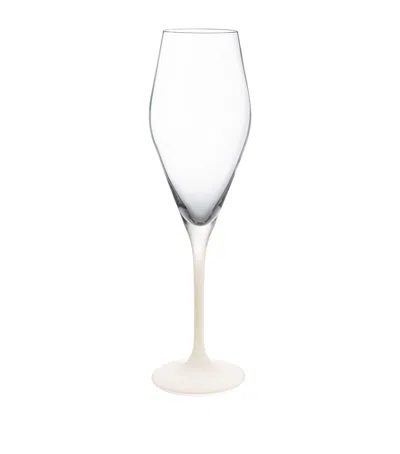 Villeroy & Boch Set Of 4 Manufacture Rock Blanc Champagne Glasses In White