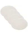 Villeroy & Boch Set Of 4 Manufacture Rock Oval Faux Leather Reversible Placemats In Neutral