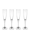 Villeroy & Boch Set Of 4 Maxima Champagne Flutes In Multi
