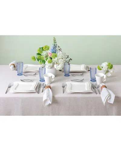 Villeroy & Boch Set Of 4 New Wave Square Dinner Plates In Multi