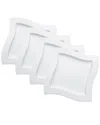 Villeroy & Boch Set Of 4 New Wave Square Salad Plates