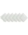 Villeroy & Boch Set Of 6 Bristow Solid Texture Napkins In White