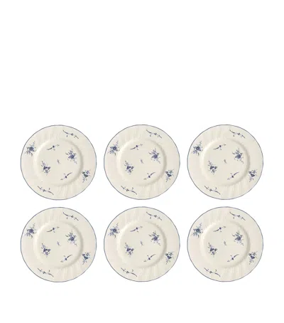 Villeroy & Boch Set Of 6 Old Luxembourg Salad Plates In White