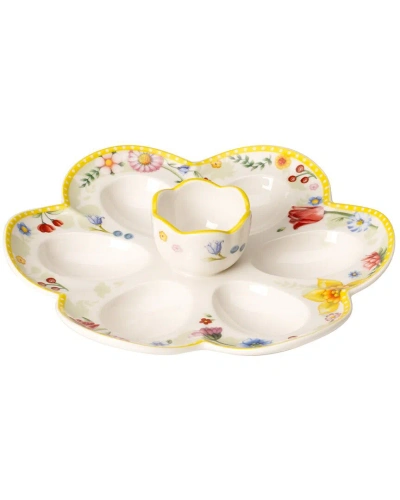Villeroy & Boch Spring Awakening Egg Plate In White