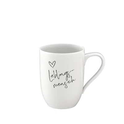 Villeroy & Boch Lieblingsmensch Statement Mug In White