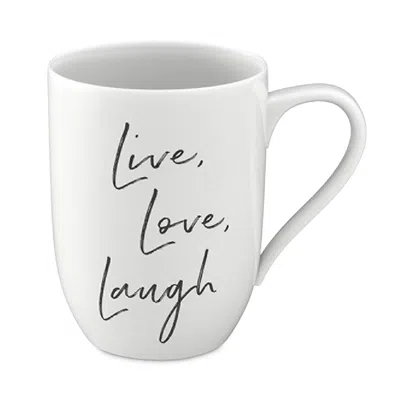 Villeroy & Boch Statement Mug In Live Laugh Love