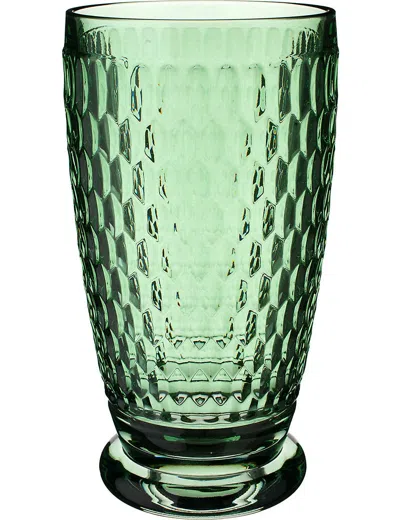 Villeroy & Boch Ston Crystal Highball Glass In Green