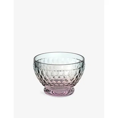 Villeroy & Boch Ston Crystal-glass Dessert Bowl 11.7cm In Pink