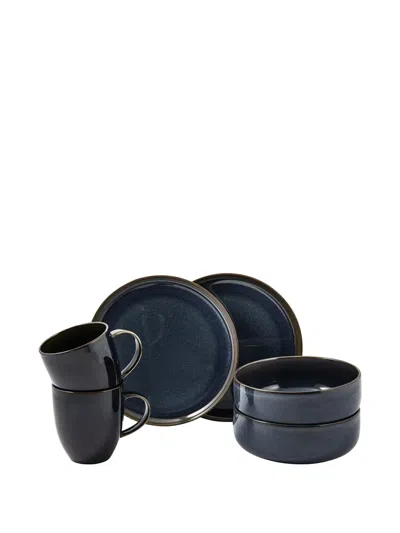 Villeroy & Boch Stone Breakfast Set (6 Pieces) In Blue