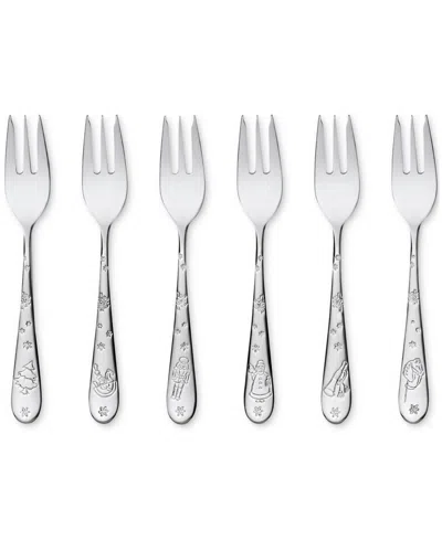 Villeroy & Boch Toy's Delight Cake Forks, Set Of 6 In Silver