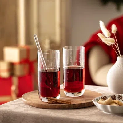 Villeroy & Boch – Toy's Delight Christmas 2-piece Highball Glass Tumbler Set In Clear