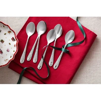 Villeroy & Boch Toy's Delight Coffee Spoon Cutlery Set For 6 People, 6 Pieces, Dishwasher-safe, 18/10 Stainless Stee