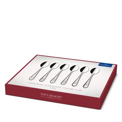 Villeroy & Boch Toy's Delight Coffee Spoons, Set Of 6 In Silver