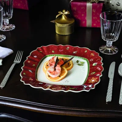 Villeroy & Boch Toy's Delight Dinner Plate, Red In White;red