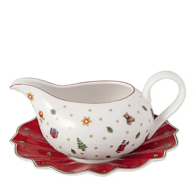 VILLEROY & BOCH TOY'S DELIGHT GRAVY BOAT AND STAND