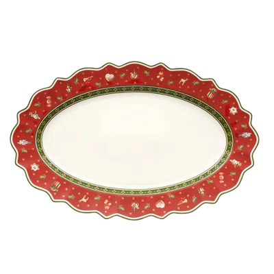 Villeroy & Boch Toy's Delight Oval Platter In Red