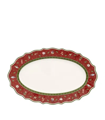 Villeroy & Boch Toy's Delight Oval Serving Dish In Red