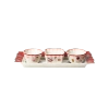 Villeroy & Boch Christmas Toy's Delight Set Of 3 Dip Bowls With Tray In Multi