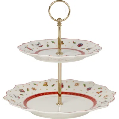 VILLEROY & BOCH VILLEROY & BOCH TOY'S DELIGHT SMALL TWO TIERED SERVER