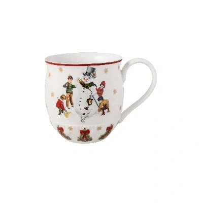 Villeroy & Boch - Toy's Fantasy Christmas Coffee Mug, Winter Mug Hot Drink Cup, Porcelain In White,red,green,gold